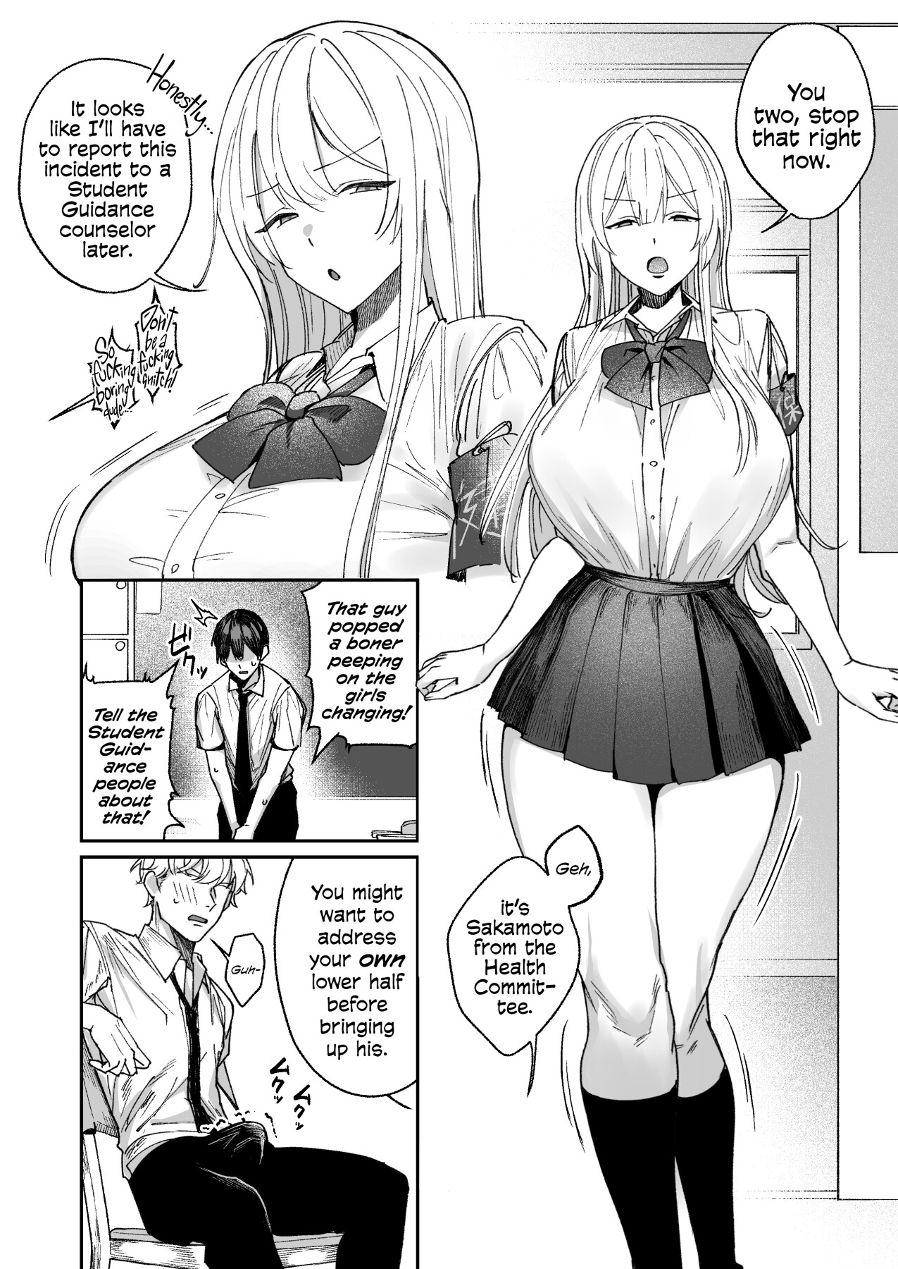 Hentai Manga Comic-That Playful Health Committee Member Is Weirdly Kind-Read-3